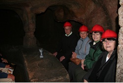 group in cave